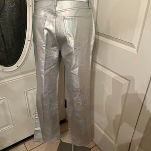 Pistola Silver Metallic Pants